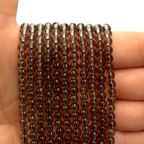 Kwarc Dymny / kulka gładka / ok. 4mm