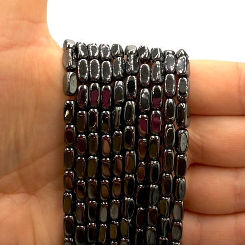 Hematyt Prostopadłościan / kolor czarny / ok. 4x8mm