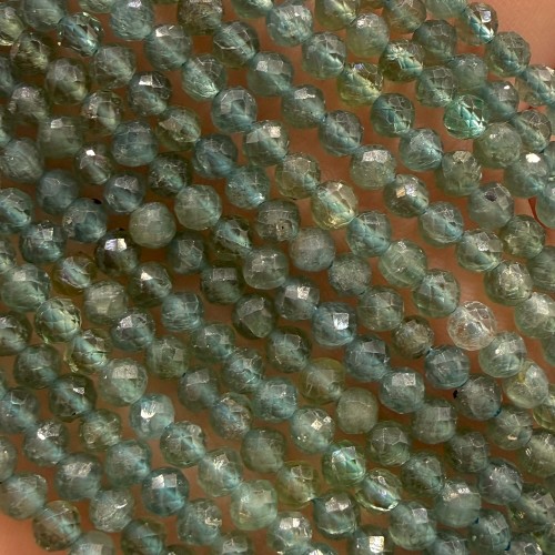 Apatyt Light Blue / kulka fasetowana / ok. 4mm
