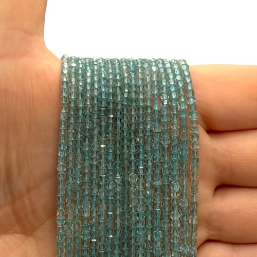 Apatyt / kostka fasetowana / ok. 2x2mm