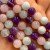 MIX Ametyst, Akwamaryn, Kwarc / kulka gładka / ok. 8mm