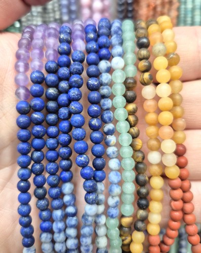 Mix 7 Czakr / kulka gładka matowa / ok. 4mm