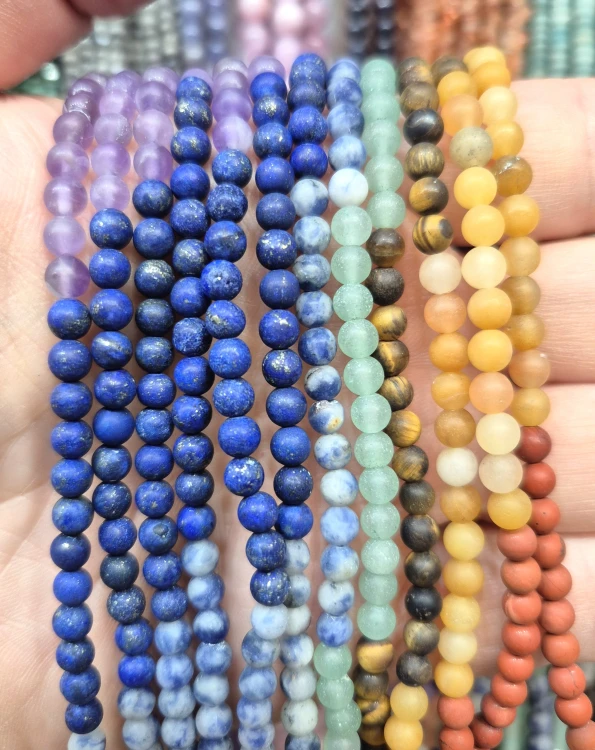 Mix 7 Czakr / kulka gładka matowa / ok. 4mm