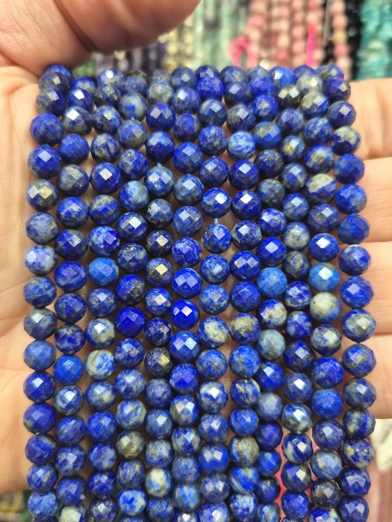Lapis Lazuli / kulka fasetowana / ok. 6mm