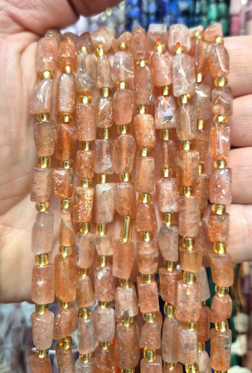 Kamień Słoneczny / walec / ok. 7x11mm