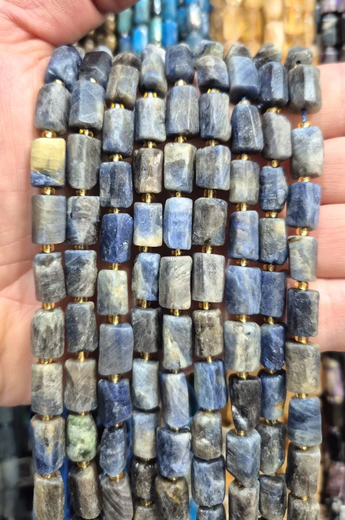 Szafir / walec / ok. 8x11mm