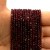 Granat / kostka fasetowana / ok. 3x3mm