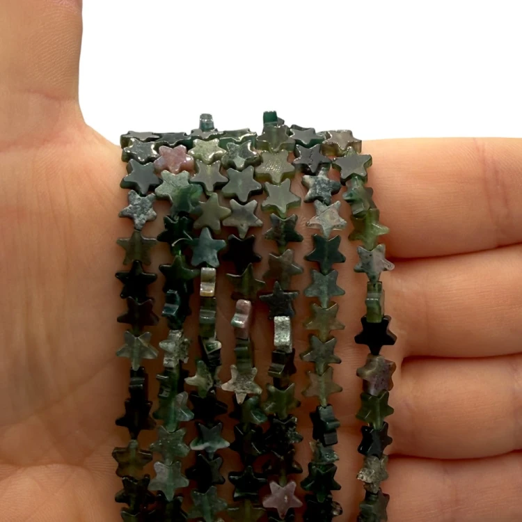 Agat Indyjski / gwiazda płaska / ok. 6mm