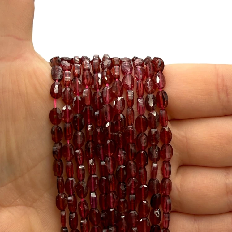 Granat pastylka fasetowana 4x6mm