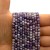 Ametyst Chevron / kulka fasetowana / ok. 4mm