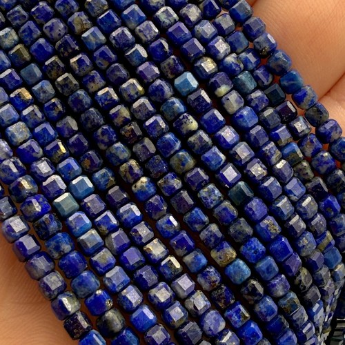 Lapis Lazuli / kostka fasetowana / ok. 3x3mm