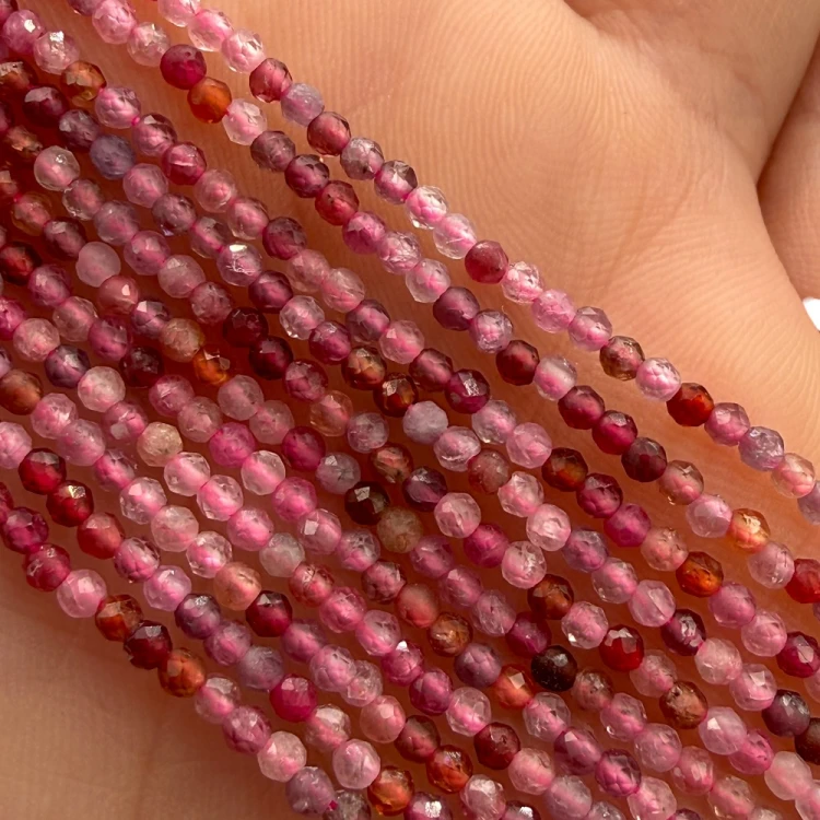 Spinel Mix Kolorów / kulka fasetowana / ok. 2mm