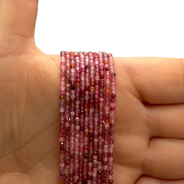 Spinel Mix Kolorów / kulka fasetowana / ok. 2mm