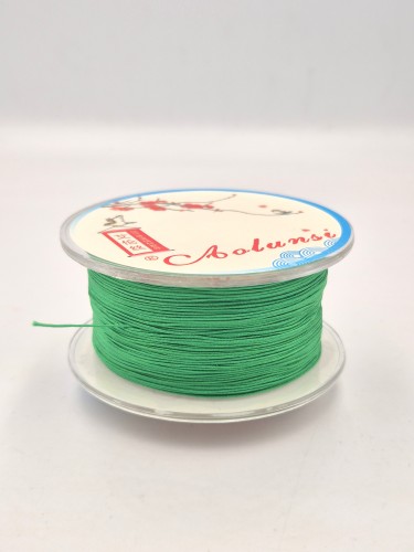 Sznurek nylonowy / zielony / ok. 0,4mm / 60m