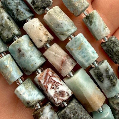 Larimar / walec / ok. 8x11mm