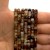 Agat Brązowy Jasny / kostka fasetowana / ok. 5x5mm