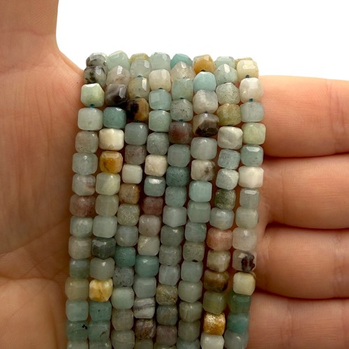 Mix Kamieni / kulka fasetowana / ok. 4mm