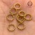 Ring ozdobny spawany / stal PVD / kolor złoty / ok. 8,2 x 1,2mm