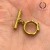 Zapięcie Toggle / stal PVD / kolor złoty / śr. ok. 14,5mm dł. pat. ok. 20,5mm