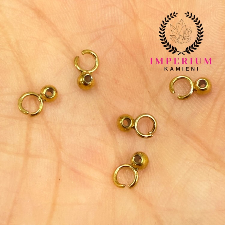 Kulki ozdobne 3mm z kółkiem 4mm