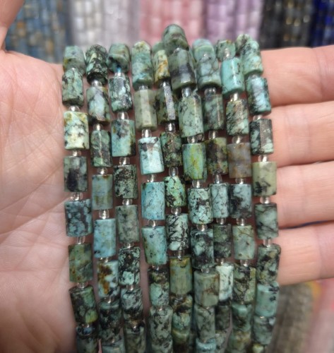 Turkus Afrykański / walec / ok. 7x11mm