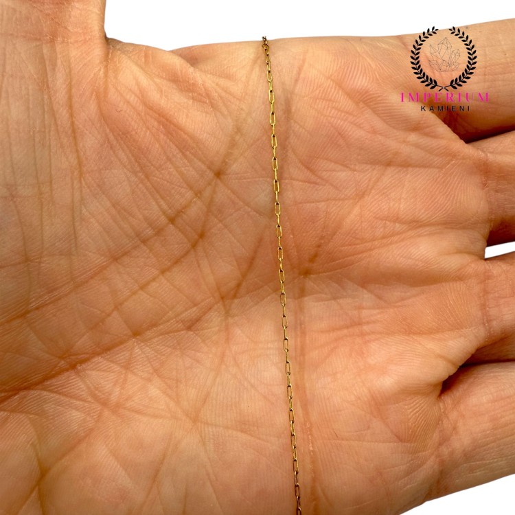 Łańcuszek ok. 0,5mm / stal PVD / kolor złoty / 50m