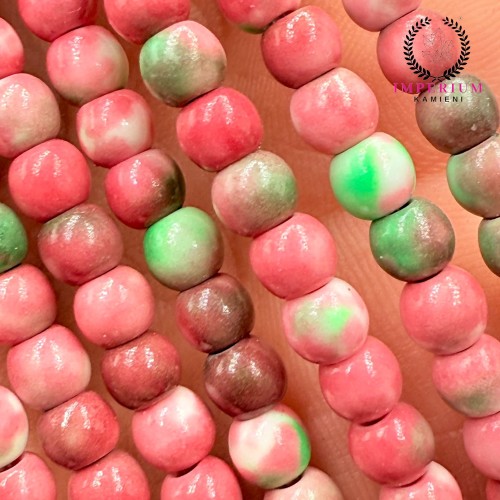 Jadeit różany / kula gładka / ok. 4 mm