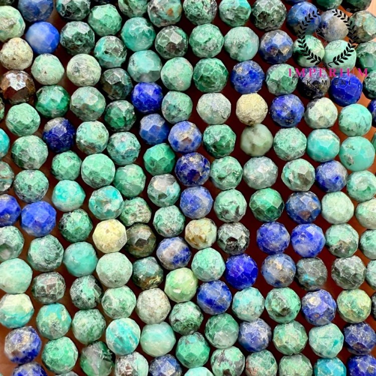 Chryzokola Turkusowa / kula fasetowana / ok. 3mm