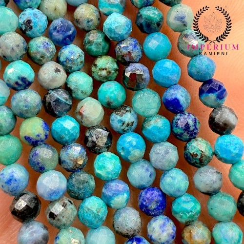 Chryzokola Turkusowa / kulka fasetowana / ok. 4mm