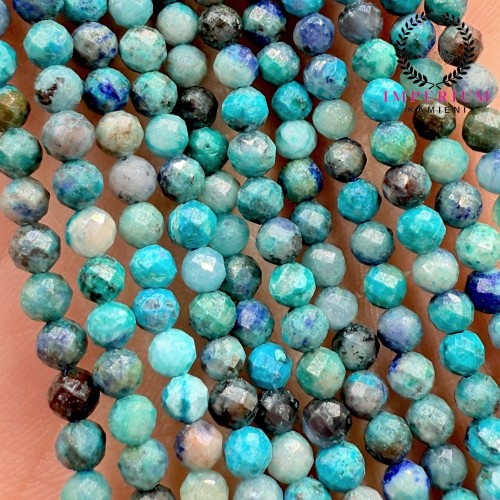 Chryzokola Turkusowa / kulka fasetowana / ok. 3mm