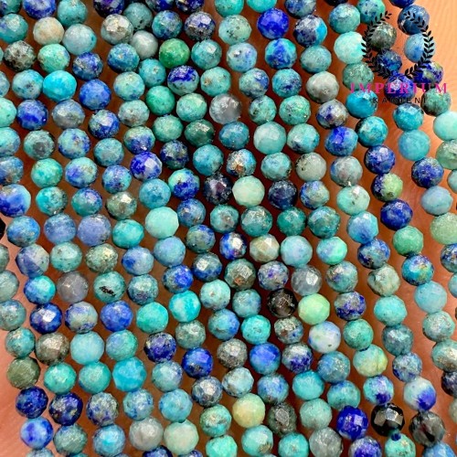 Chryzokola Turkusowa / kulka fasetowana / ok. 2mm