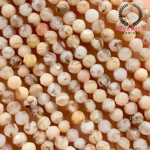 Feldspar / kulka fasetowana / ok. 3mm