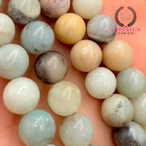 Amazonit Mix Kolor / kulka gładka / ok. 8mm