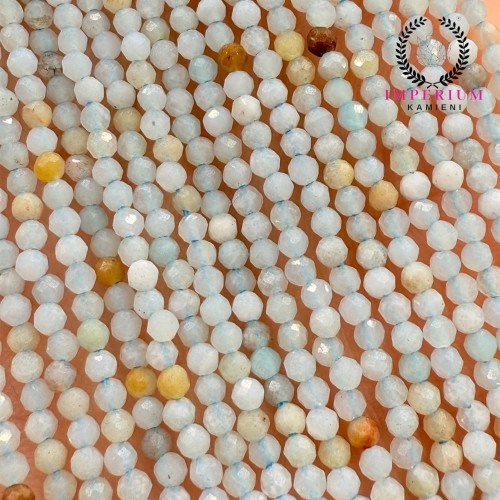 Amazonit Multi-Color / kulka fasetowana / ok. 2mm