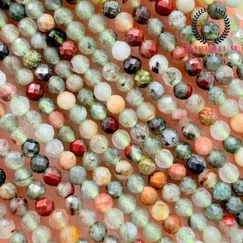 Heliotrop / kula fasetowana / ok. 2mm