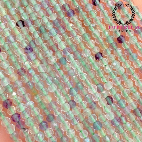 Fluoryt / kulka fasetowana / ok. 2mm