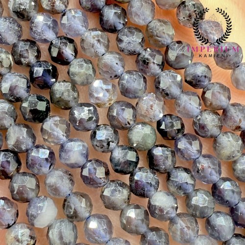 Iolit / kulka fasetowana / ok. 4mm