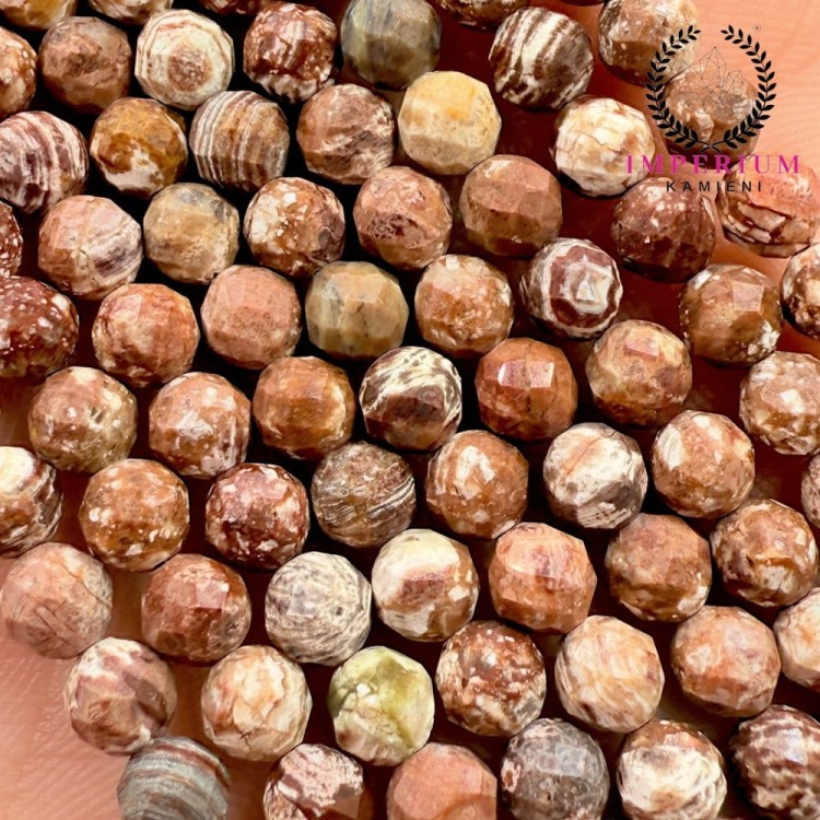 Jaspis Leopard / kulka fasetowana / ok. 4mm