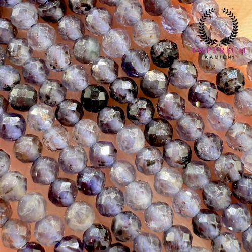 Iolit / kulka fasetowana / ok. 3mm