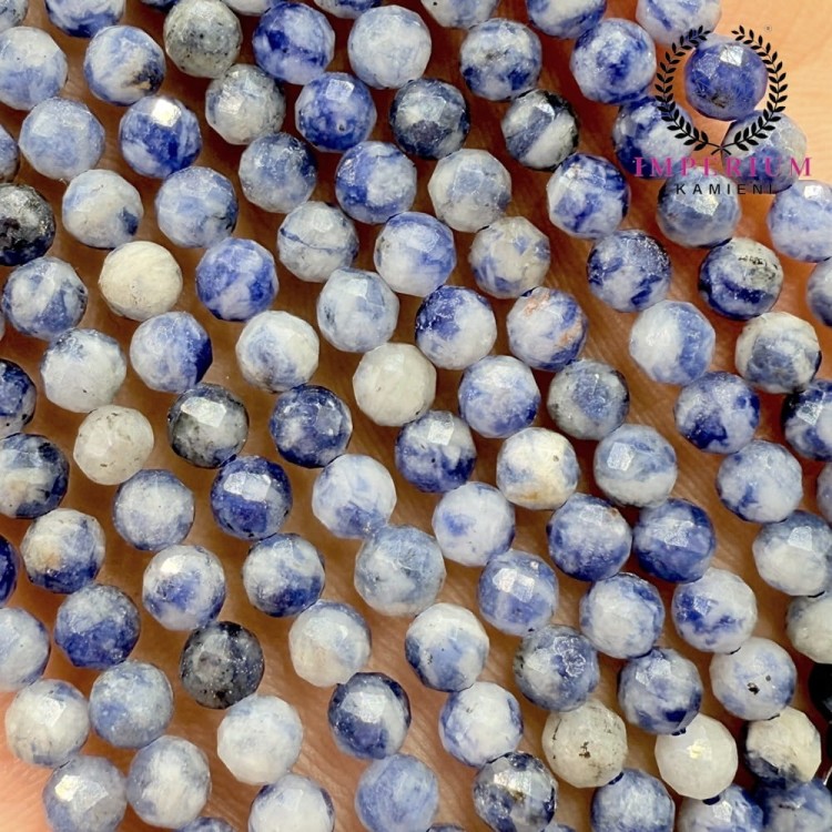 Jaspis Blue / kulka fasetowana / ok. 4mm