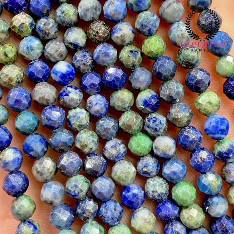 Azuryt / kulka fasetowana / ok. 4mm