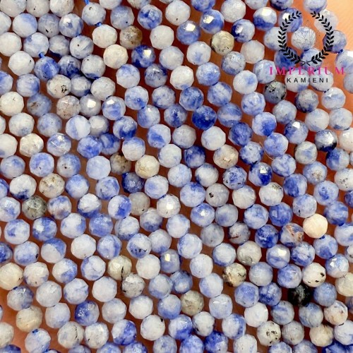 Jaspis Blue / kulka fasetowana / ok. 2mm