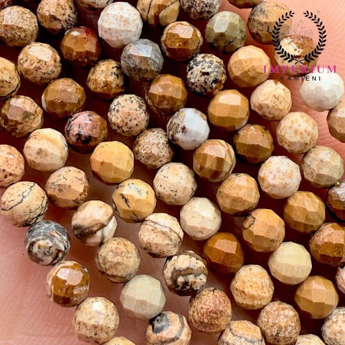 Jaspis Piaskowy / kulka fasetowana / ok. 4mm