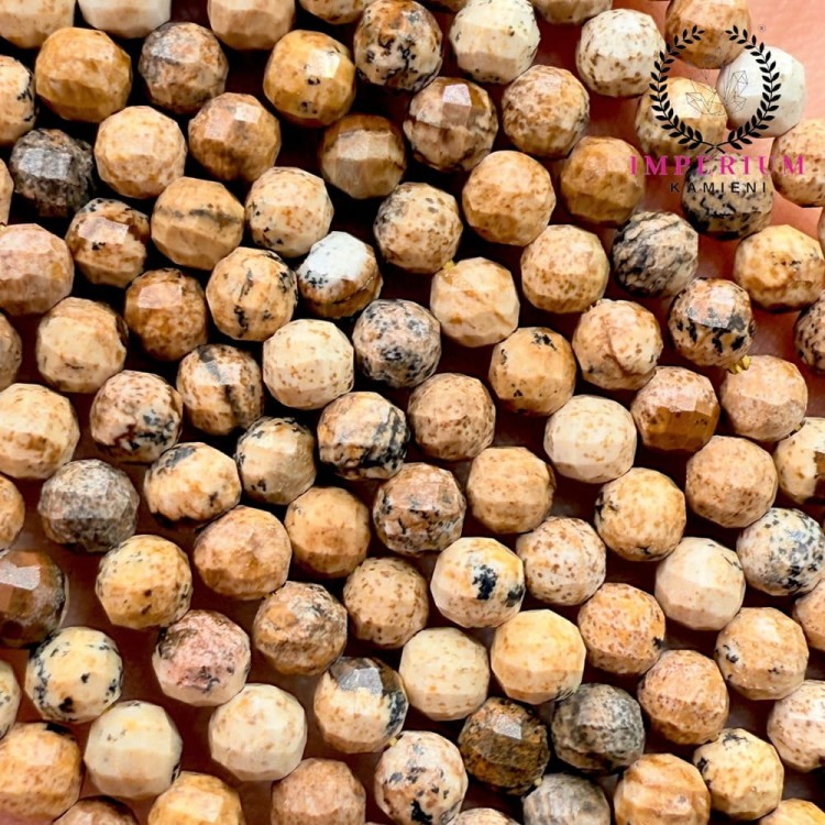 Jaspis Piaskowy / kulka fasetowana / ok. 3mm