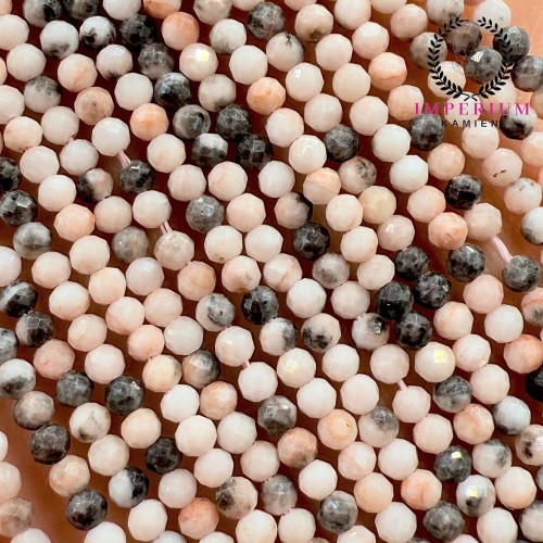 Jaspis Zebra / kulka fasetowana / ok. 2mm