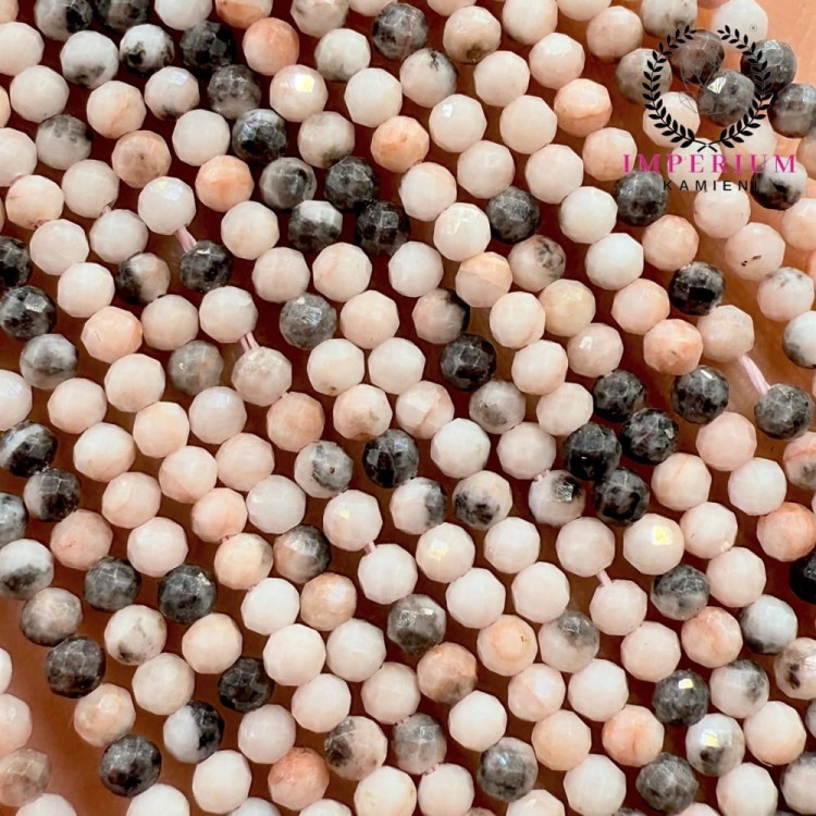 Jaspis Zebra / kulka fasetowana / ok. 2mm