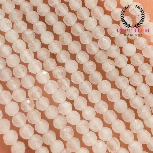 Jadeit Biały / kulka fasetowana / ok. 4mm