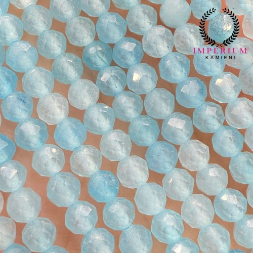 Jadeit Blue / kulka fasetowana / ok. 4mm