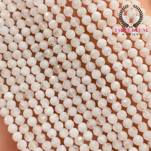 Kamień Księżycowy / kulka fasetowana / ok. 2mm