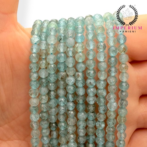 Apatyt Light Blue / kulka fasetowana / ok. 4mm
